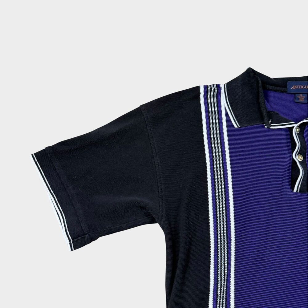 Vintage Colorado Rockies Antigua Polo Shirt Mens XL MLB Baseball Purple Stripe - Picture 4 of 8